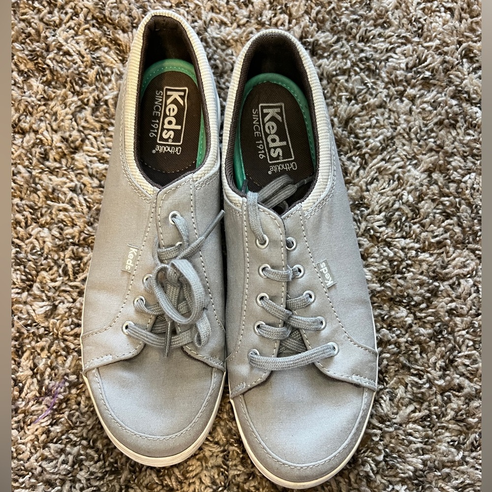 Keds Gray Canvas Ortholite Sneakers